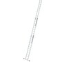 Aluminium 3-delige opsteekladder  - met stabilisatiebalk/werkhoogte 9.7 m/ladderlengte uitgeschoven 8.66 m/ladderlengte ingeschoven 3.62 m/aantal sporten 3x12/breedte ladder 500 mm