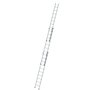 Aluminium 3-delige opsteekladder  - zonder stabilisatiebalk/werkhoogte 8 m/ladderlengte uitgeschoven 6.98 m/ladderlengte ingeschoven 3 m/aantal sporten 3x10/breedte ladder 500 mm