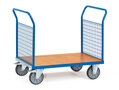 Dubbele kopwandwagen met gaaswand 1520, laadvlak 850x500mm, Fetra