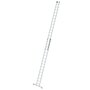 Aluminium 2-delige opsteekladder  - met Nivello stabilisatiebalk/werkhoogte 9.4 m/ladderlengte uitgeschoven 8.34 m/ladderlengte ingeschoven 4.74 m/aantal sporten 2x16/breedte ladder 420 mm