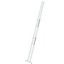 Aluminium 3-delige opsteekladder  - met Nivello stabilisatiebalk/werkhoogte 9.7 m/ladderlengte uitgeschoven 8.66 m/ladderlengte ingeschoven 3.62 m/aantal sporten 3x12/breedte ladder 500 mm