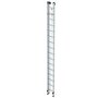 Aluminium 2-delige optrekladder  - zonder stabilisatiebalk/werkhoogte 9.4 m/ladderlengte uitgeschoven 8.34 m/ladderlengte ingeschoven 4.74 m/aantal sporten 2x16/breedte ladder 420 mm