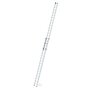 Aluminium 2-delige optrekladder  - zonder stabilisatiebalk/werkhoogte 10.3 m/ladderlengte uitgeschoven 9.18 m/ladderlengte ingeschoven 5.3 m/aantal sporten 2x18/breedte ladder 420 mm